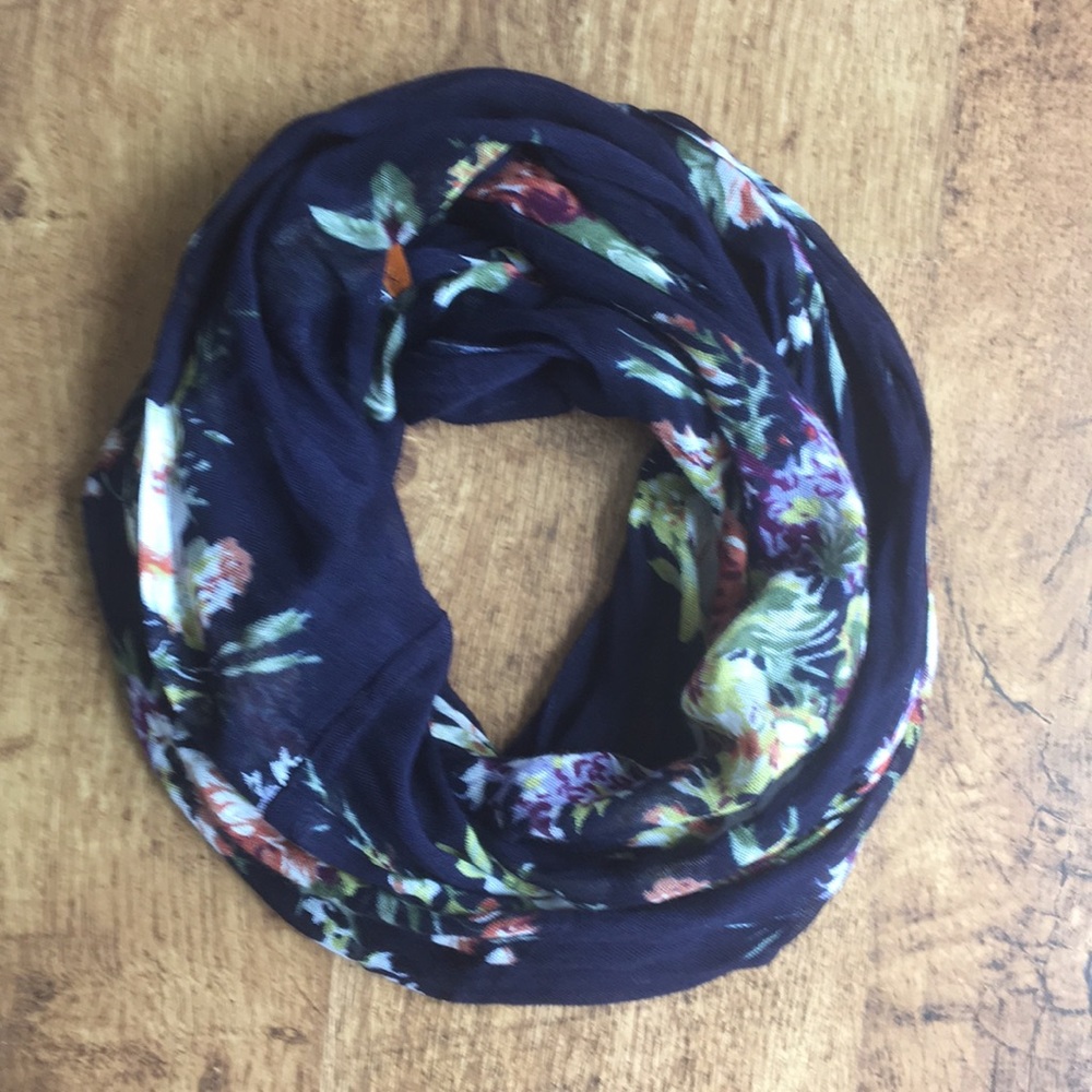 Floral infinity scarf
